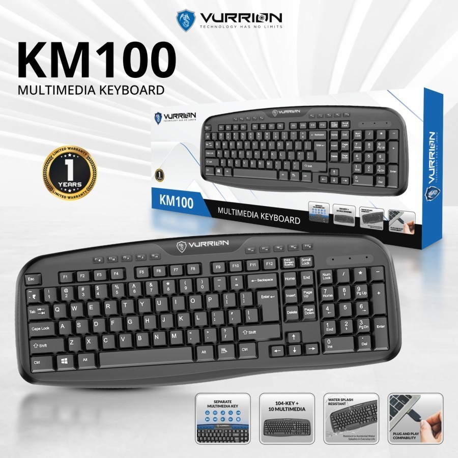 Jual KEYBOARD MULTIMEDIA KM100 | Shopee Indonesia