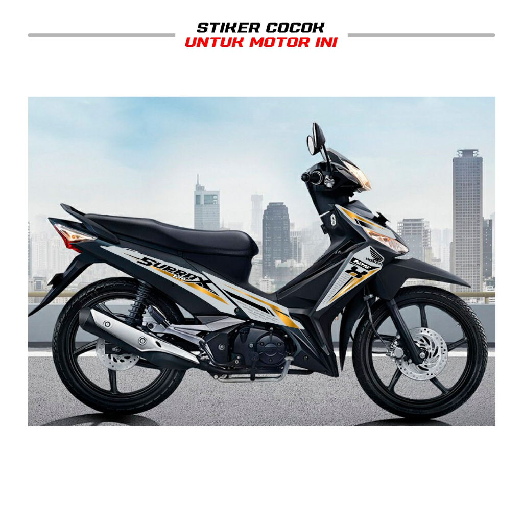 Jual SP52 Striping Stiker Supra X 125 Fi Variasi Simpel Garis Sticker ...