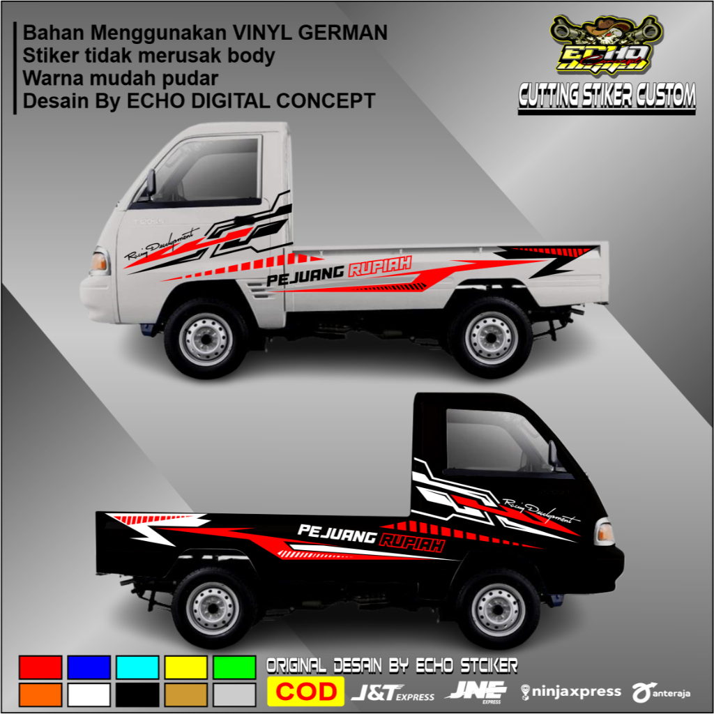 Jual Sticker Cutting Boss muda Stiker Mobil Pick Up Carry Tss Stiker ...