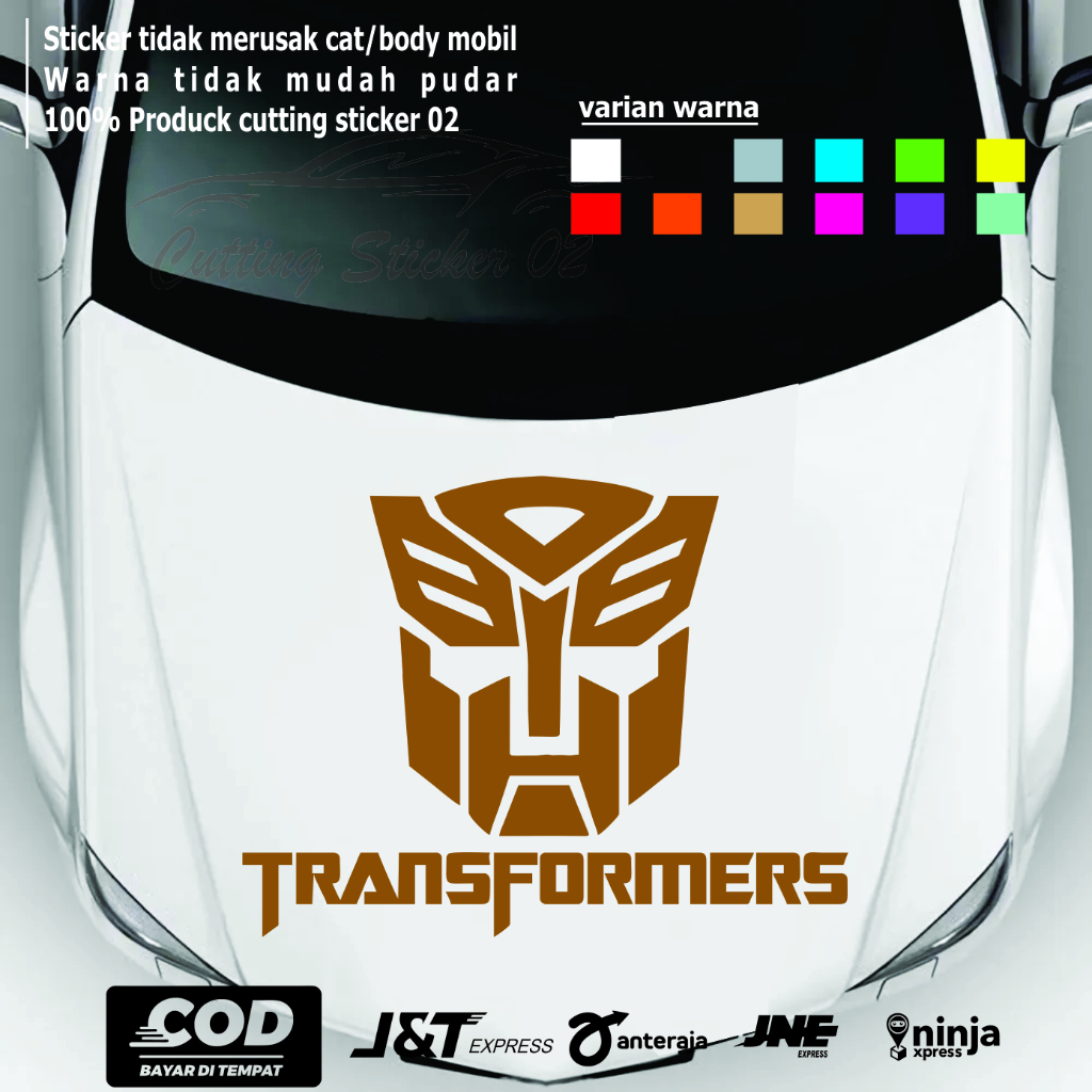 Jual STICKER KAP MOBIL STICKER OUTOBOT STICKER TRANSFORMERS KAP MOBIL ...
