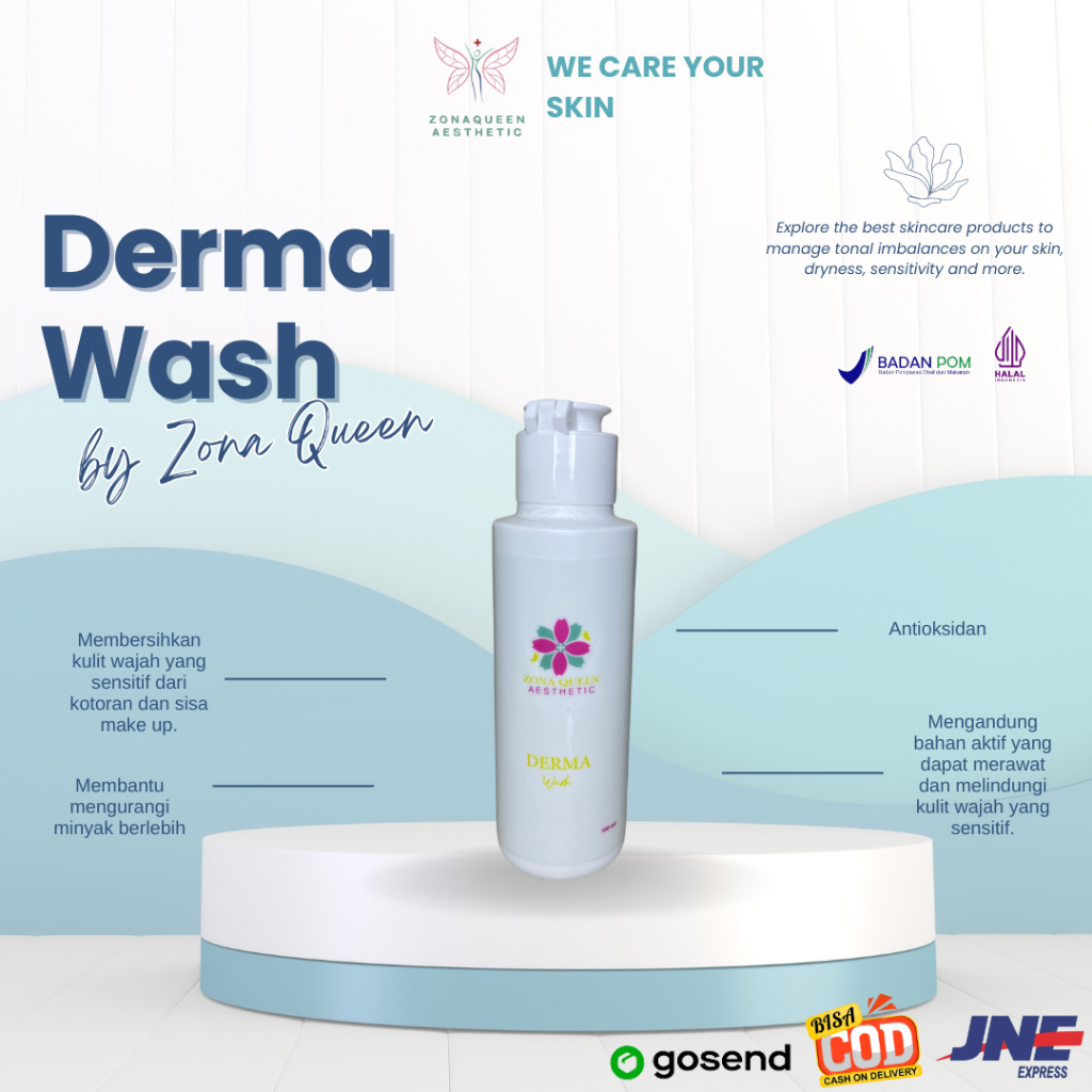Jual Derma Wash ( Facial wash for sensitif skin) | Shopee Indonesia
