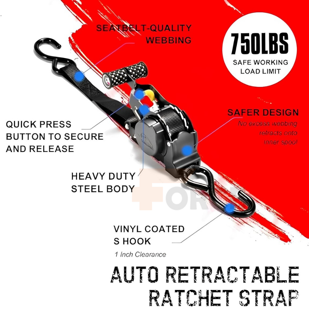 Jual Tali pengikat tali ratchet Tensioner otomatis yang dapat ditarik ...