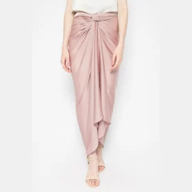 Rok Lilit Instan Satin Rok Lilit Polos Wrap Skirt