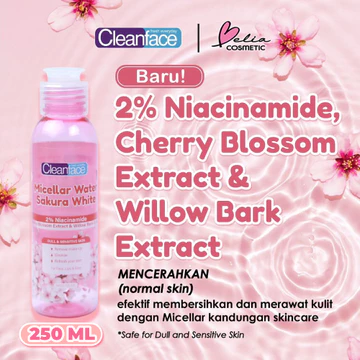 ❤ BELIA ❤ CLEAN FACE Micellar Water 100 Ml 250 Ml Micellar Water By Purbasari Pembersih Makeup
