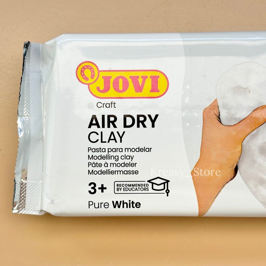 Jual Air Dry Clay JOVI 500gr WHITE - Modelling Clay White - Tanah Liat ...