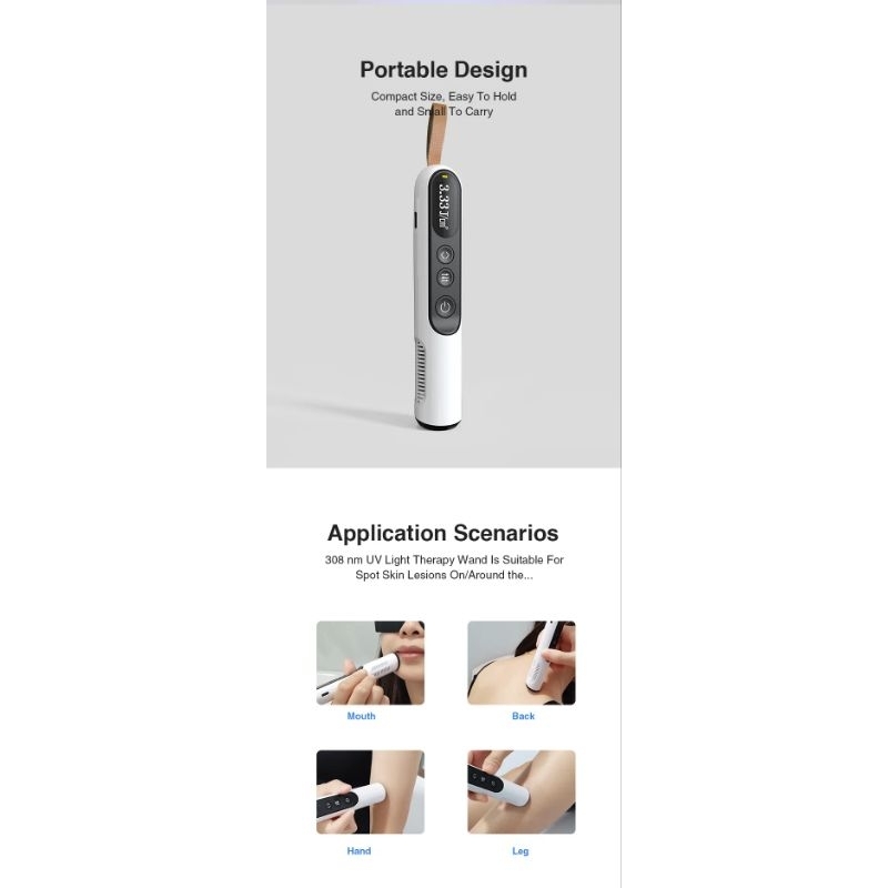 Jual ORIGINAL 100% Excimer lampu LED cahaya excimer UVB 308 nm portable ...