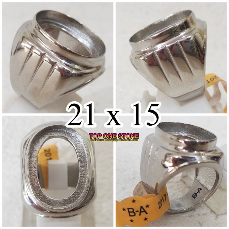 Jual D3W! [TOS] Ring Titanium BA DIM 19 X 13 & 21 X 15 MM | Shopee ...
