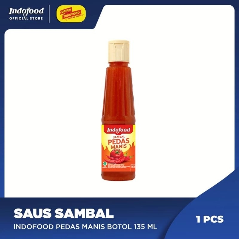 Jual HR Mart Saus Sambal indofood pedas manis botol 135ml | Shopee ...