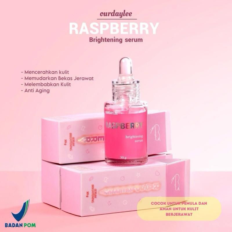 Jual OURDAYLEE SERUM WAJAH RASPBERRY BRIGHTENING SERUM PURE OAT BARRIER ...