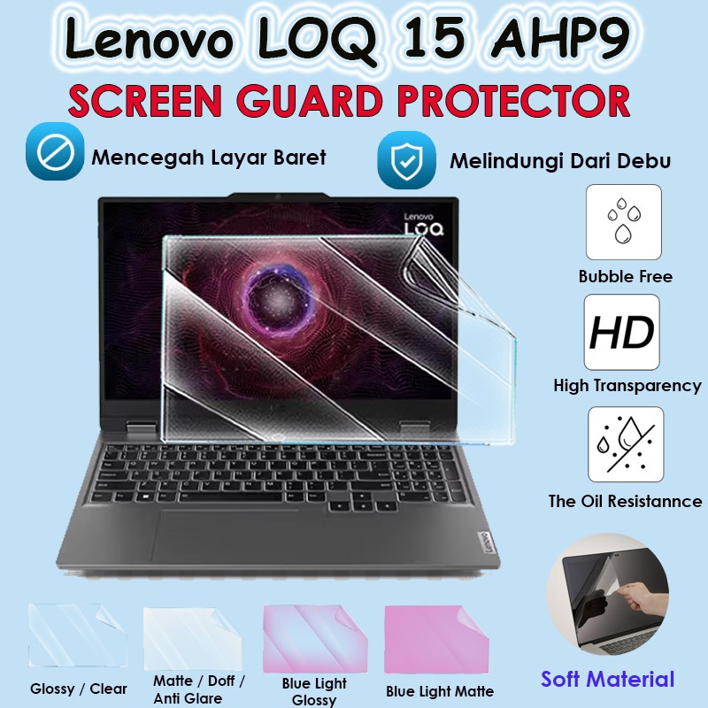 Glossy Anti Glare Screen Guard Jual Lenovo LOQ 15 AHP9 SCREEN
