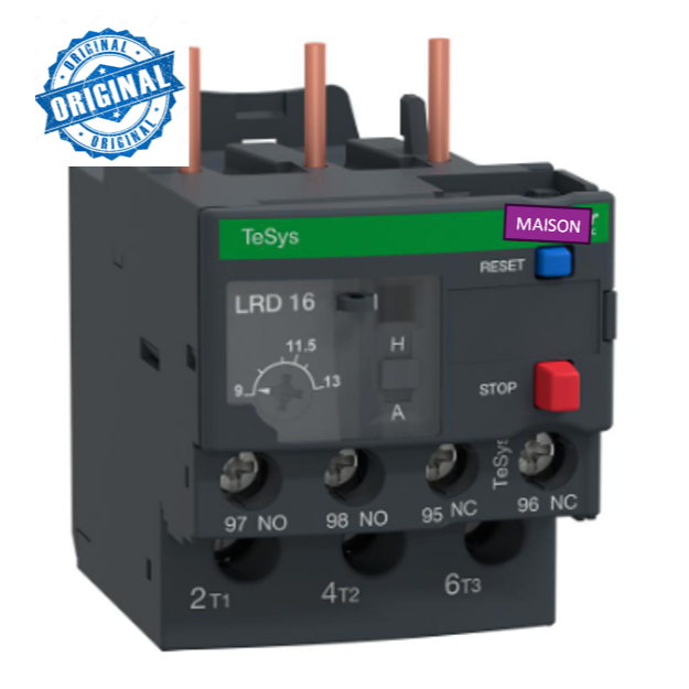 Jual 9-13A Thermal Overload LRD16 Overload Kontaktor VRD 16 9-13A ...