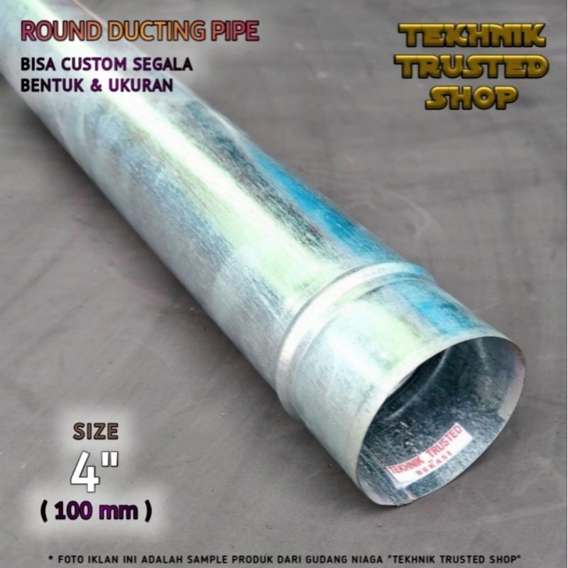 Jual Round Ducting X Meter Pipa Bulat Cerobong Exhaust Bjls