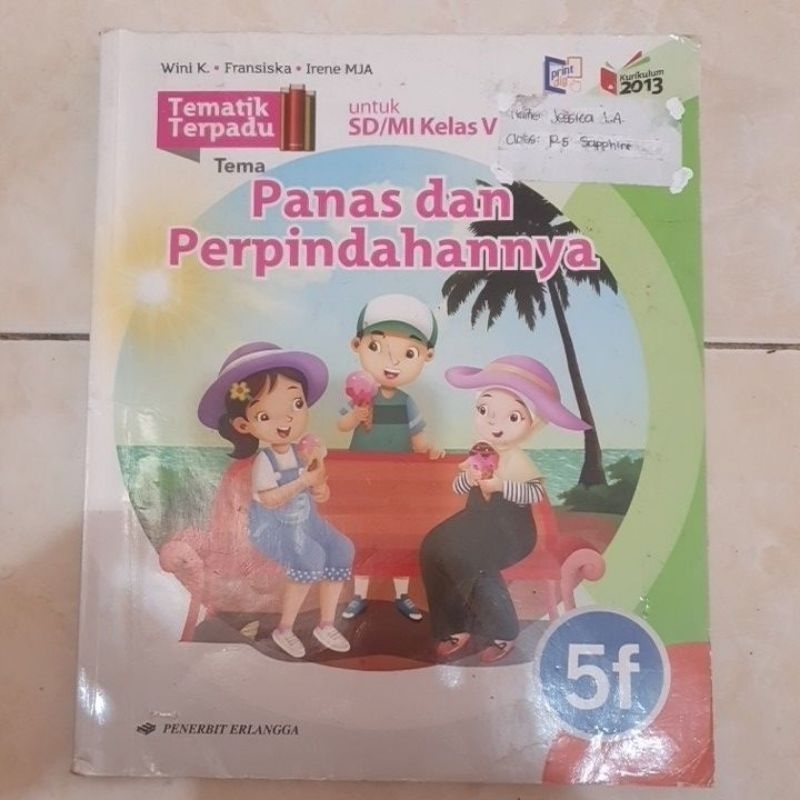 Jual Buku Tematik Terpadu untuk SD Kelas 5 tema 5F | Shopee Indonesia