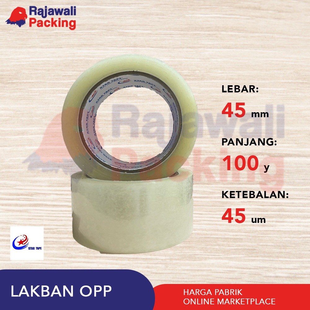 Jual Lakban Startape ukuran 45mm x 100 yard x 45 micron | Shopee Indonesia