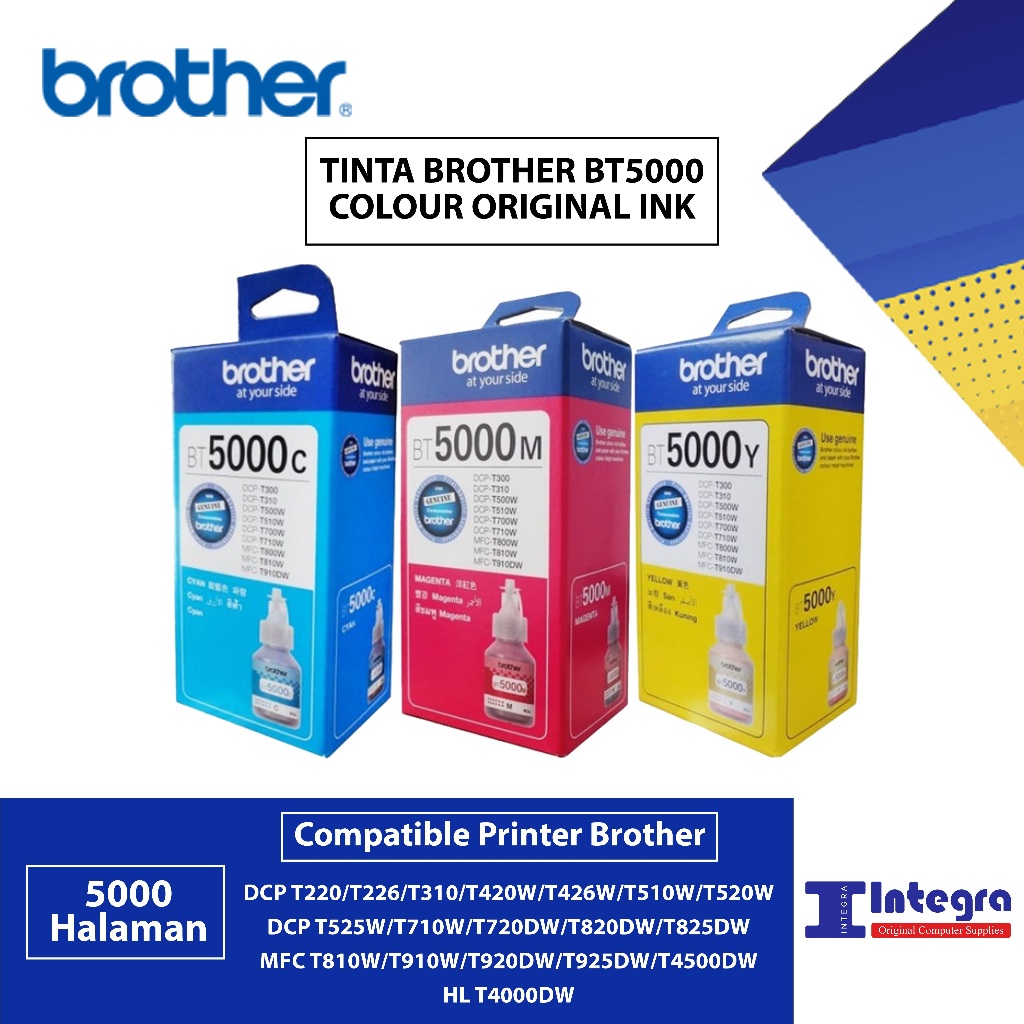 Jual Tinta Brother BT5000 / BT 5000 Colour for T310 MFC T810W T910W ...