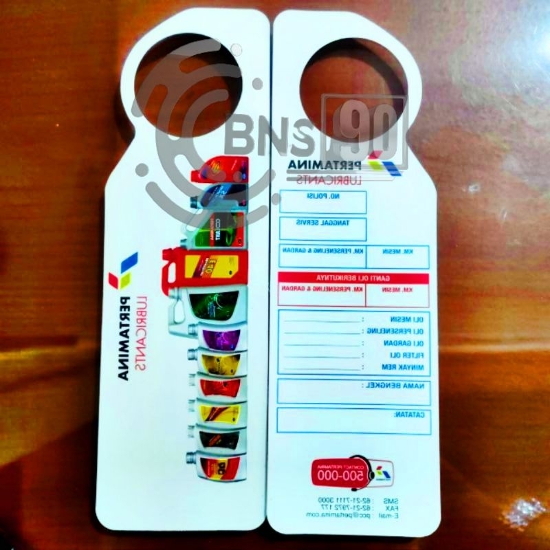 Jual Gantungan Oli / Kertas Oli / Label Oli (1 pcs) | Shopee Indonesia