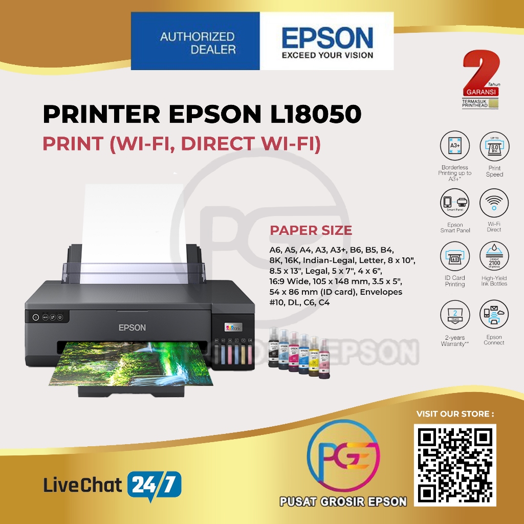 Jual Epson EcoTank L18050 L-18050 L 18050 Ink Tank Printer | Shopee ...