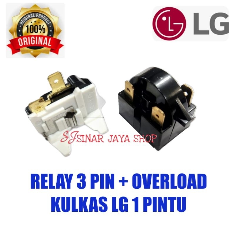 Jual Relay 3 Pin + Ptc Overload Kulkas LG 1 Pintu | Shopee Indonesia