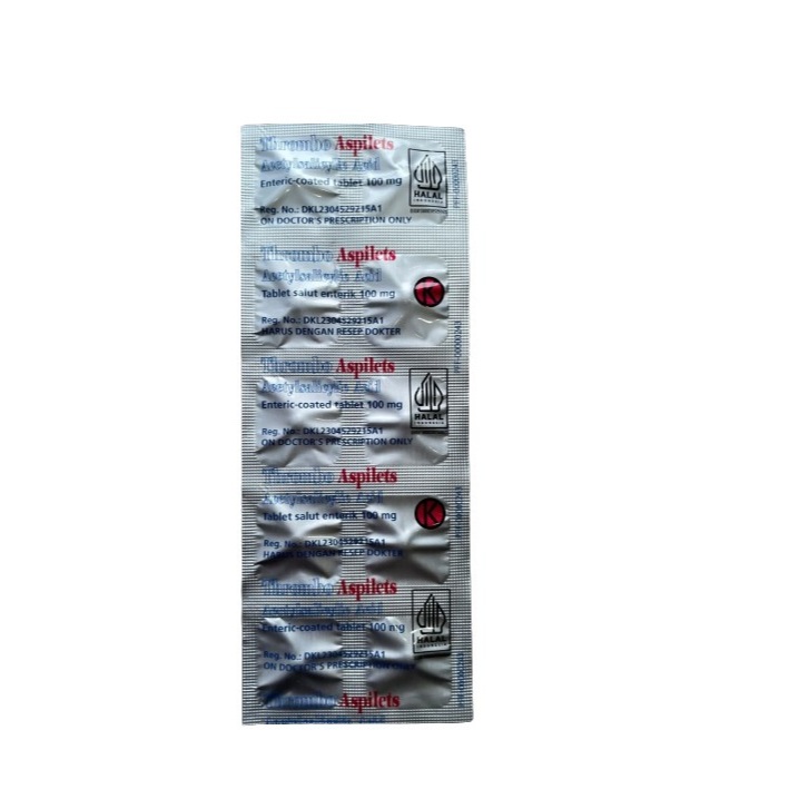 Jual THROMBO ASPILET 100MG 1 STRIP 10 TABLET | Shopee Indonesia
