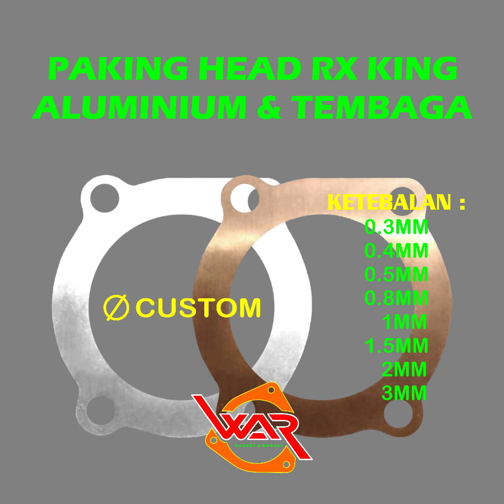 Jual Paking ATAS / Paking KOP HEAD RX KING Tembaga Almunium For RX KING ...