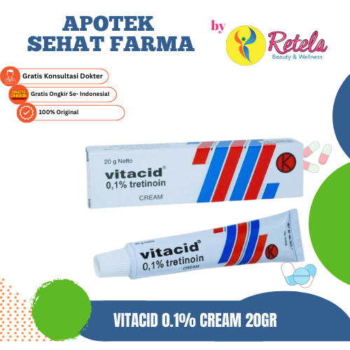 Jual VITACID 0.1% CREAM 20GR | Shopee Indonesia
