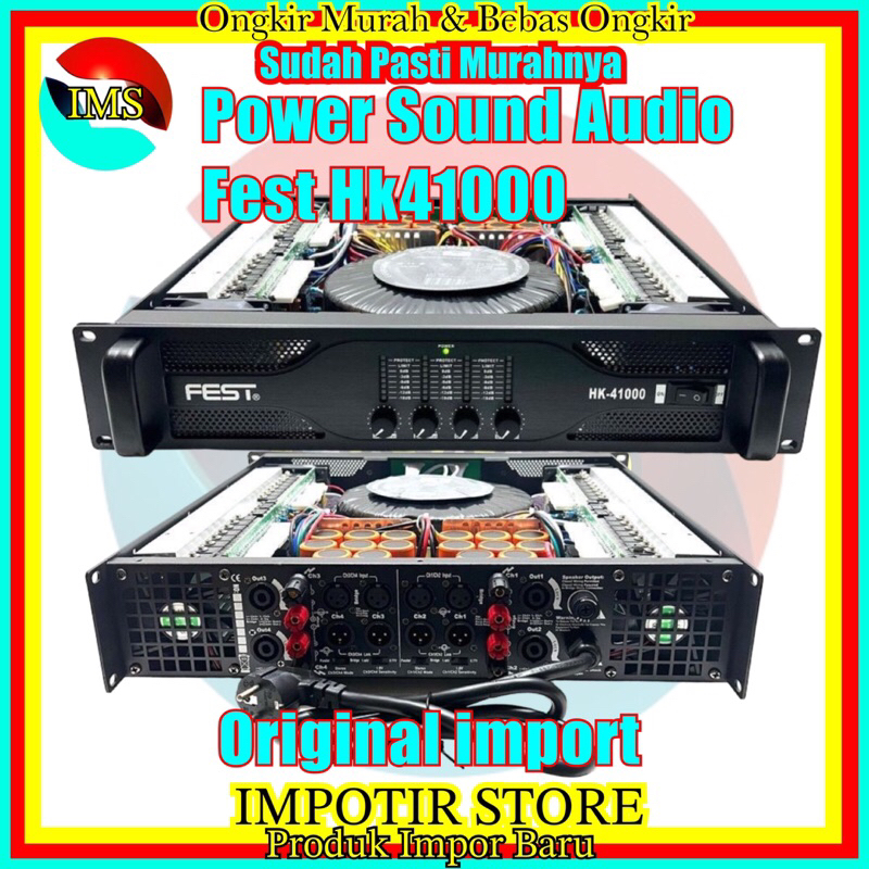 Jual Power Sound Fest audio 4 channel Hk41000 Original resmi 2400watt ...