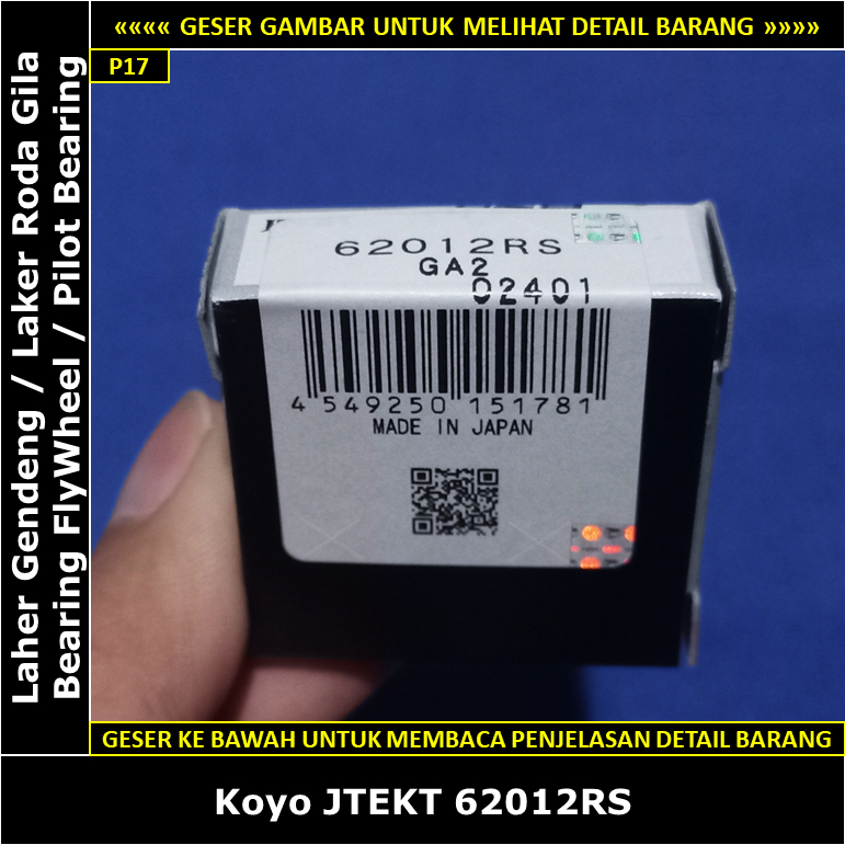 Jual Pilot Bearing Laher Flywheel Toyota Innova Reborn Bensin 1TR ...