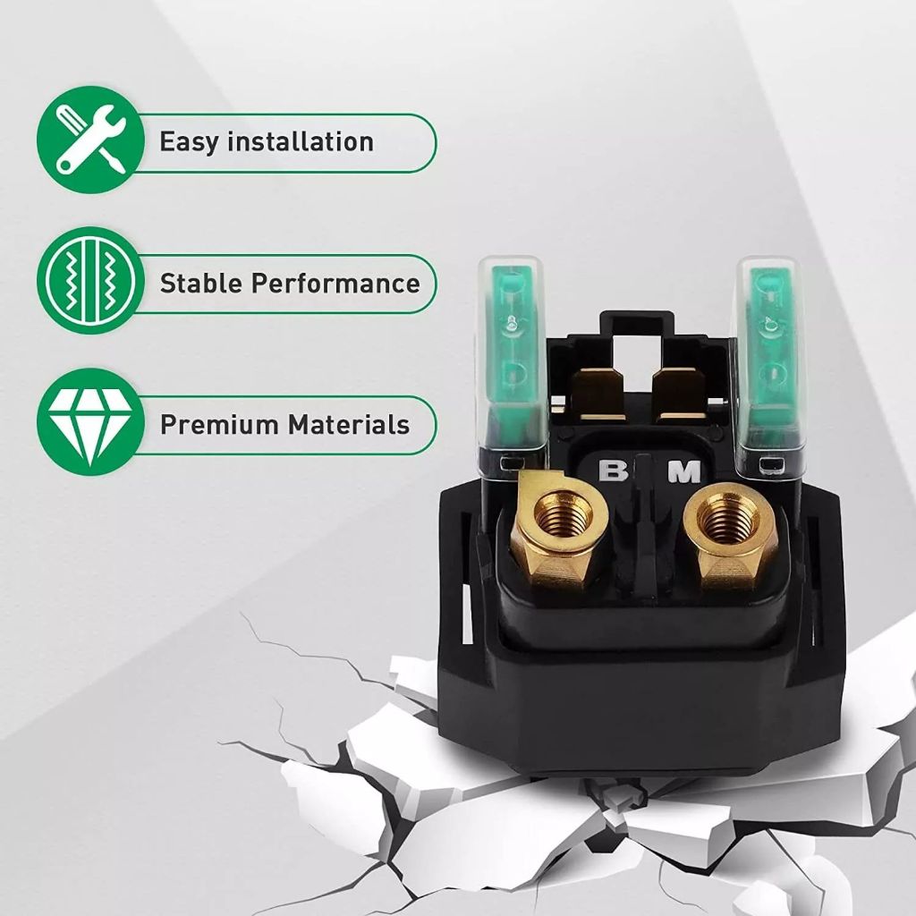 thumbnail image 2 of Starter Solenoid Relay For Yamaha YFM Grizzly, Kodiak, Raptor – 250/350/400/450/660 2 of 3