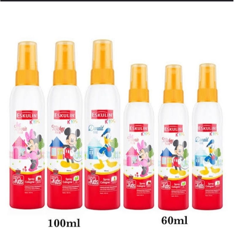 Jual ESKULIN KIDS SPRAY COLOGNE DONALD/MICKEY/MINNIE PARFUM ANAK-ANAK ...