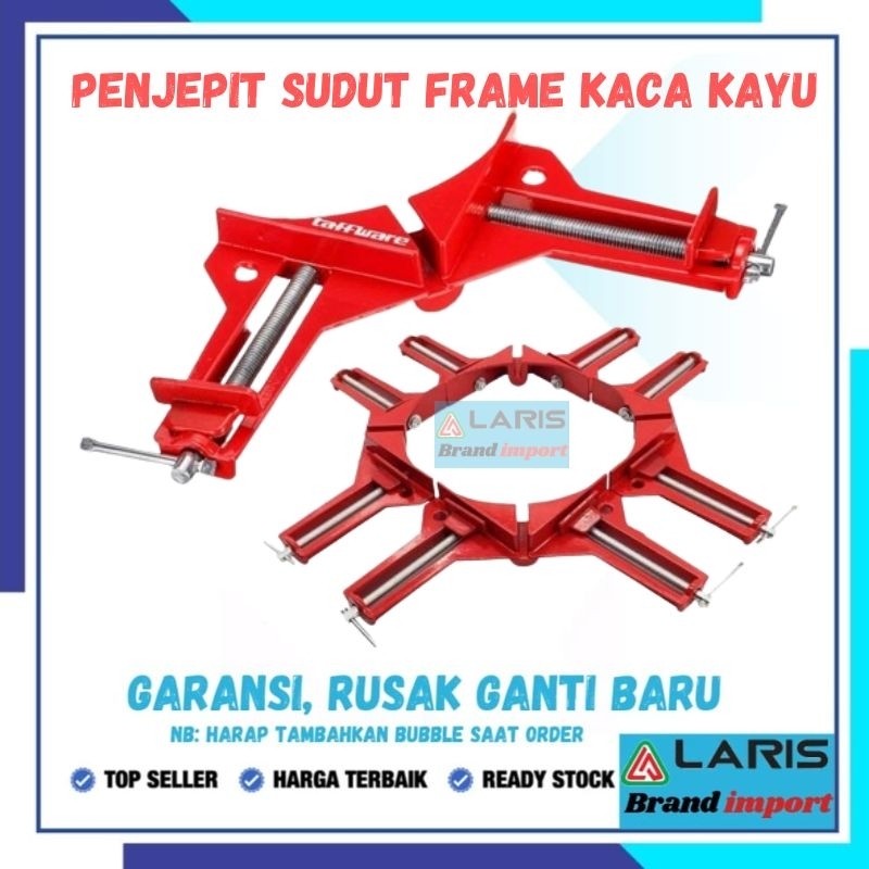 Jual r3w Taffware Corner Clamp Penjepit Sudut Frame Kaca Kayu Angle 90 ...