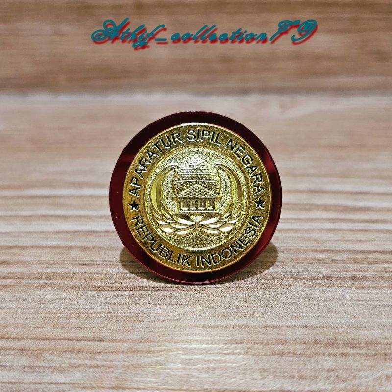 Jual Pin Korpri ASN Bulat Akrilik Mirror | Shopee Indonesia