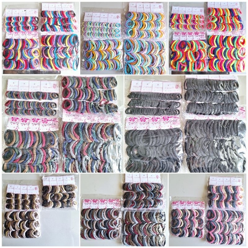 Jual Ikat Rambut Donat Polos 72pcs 12kar Per Pack Yfa Grosir | Shopee ...
