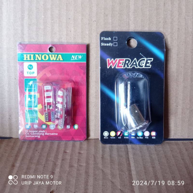 Jual Dop stop kedip / T10 LED kedip murah meriah dan berbagai warna ...