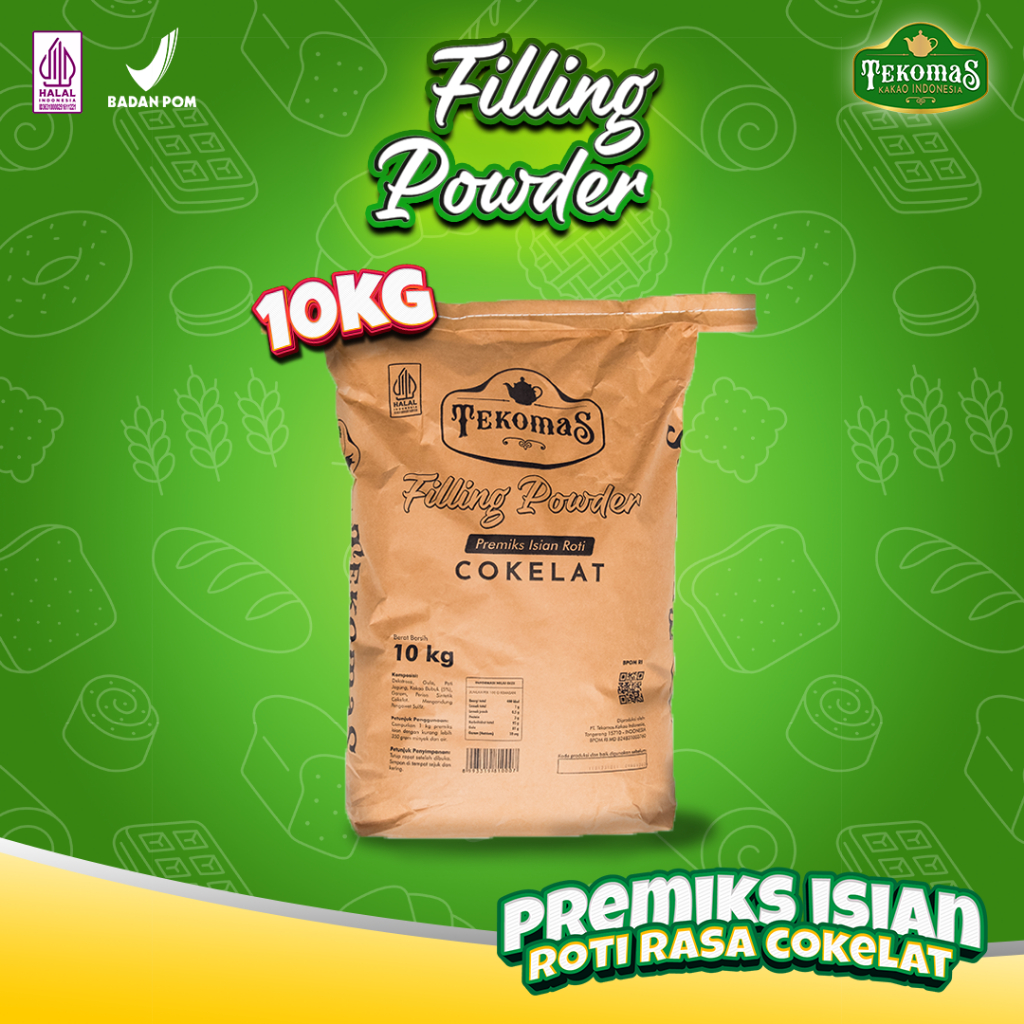 Jual TEKOMAS - Filling Powder 10 kg Premiks Isian Roti Rasa Cokelat ...