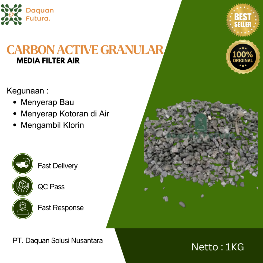 Jual Karbon Aktif Granular Kg Carbon Actived Kg Media Filter Air Shopee Indonesia