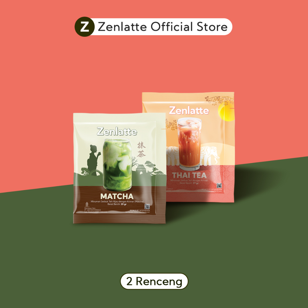 Jual Bundling - Zenlatte Thai Tea Renceng & Matcha Renceng | Shopee ...
