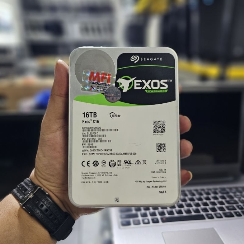 Jual HARDISK HDD 16TB SEAGATE EXOS SENTINEL 100% GARANSI RESMI MFI ...