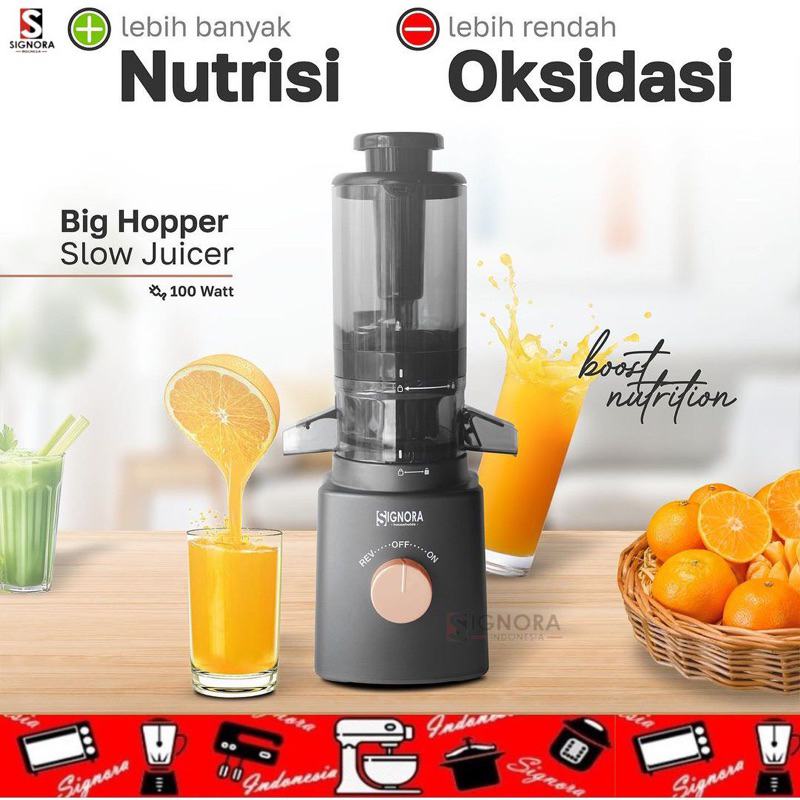 Jual Big Hopper Slow Juicer Signora / Slow Juicer Signora Shopee