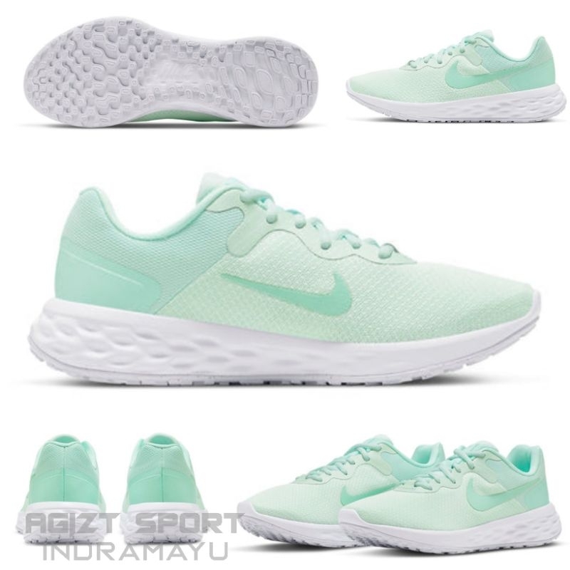 Ready Sepatu Lari Atau Running NIKE REVOLUTION 6 NN Barely Green Menthe Espuma ORIGINAL