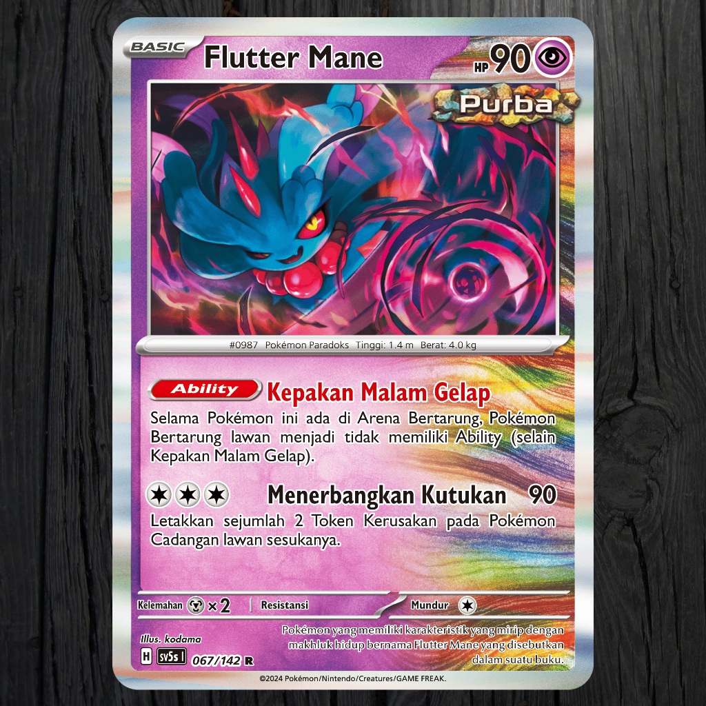 Jual Flutter Mane sv5s HOLO FOIL Pokemon Paradoks Andalan - PSIKIS ...