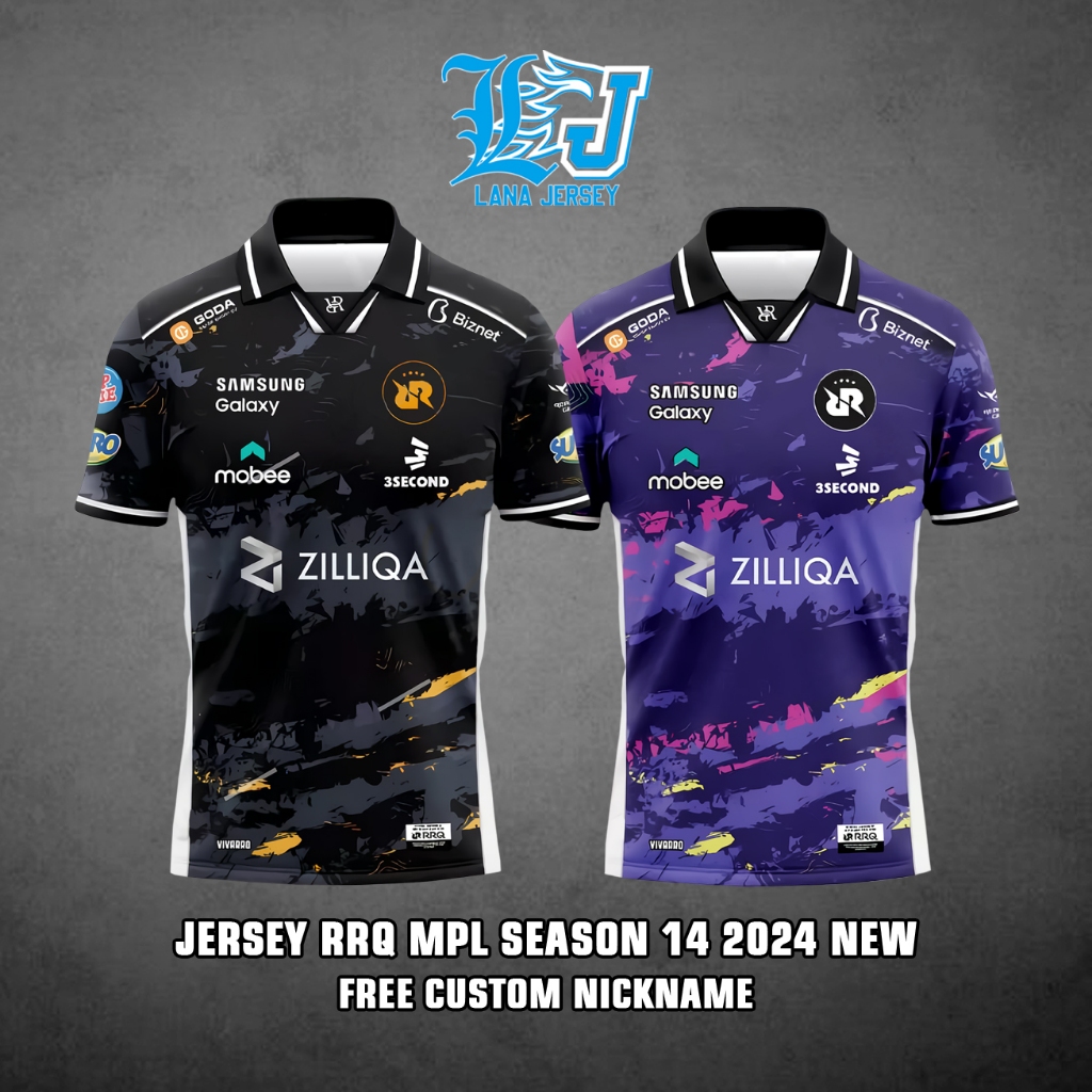 Jual Jersey Team RRQ 2024 MPL ID Season 14 ( free custom nickname ...