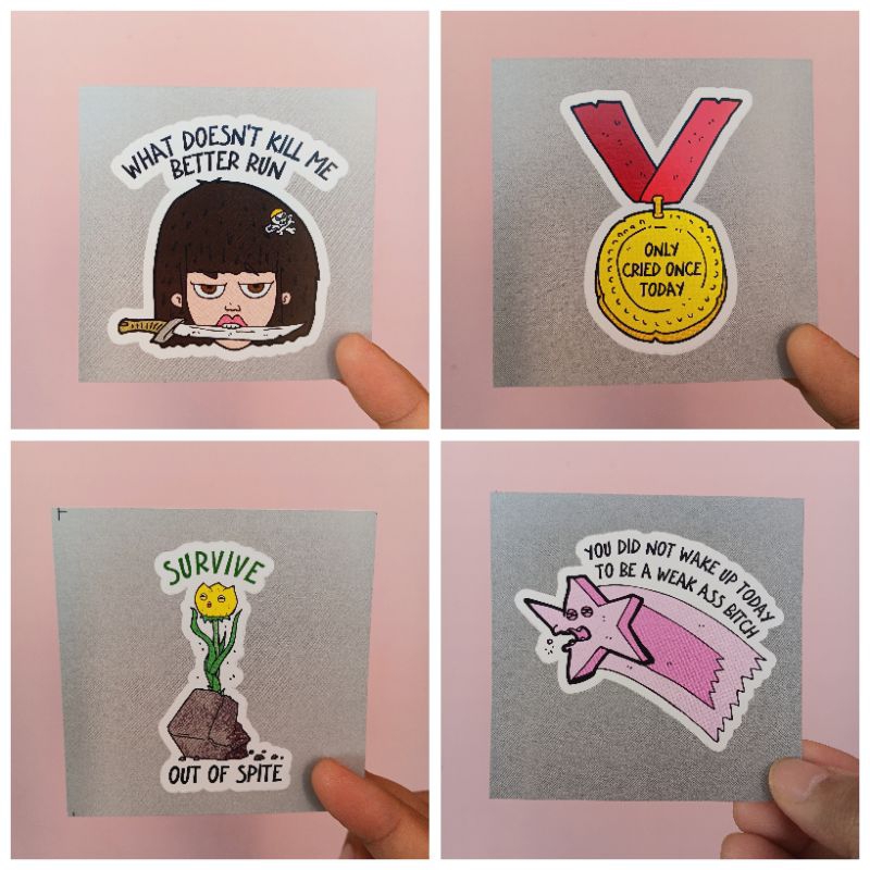 Jual sticker vinyl lucu waterproof (seri 18) | Shopee Indonesia