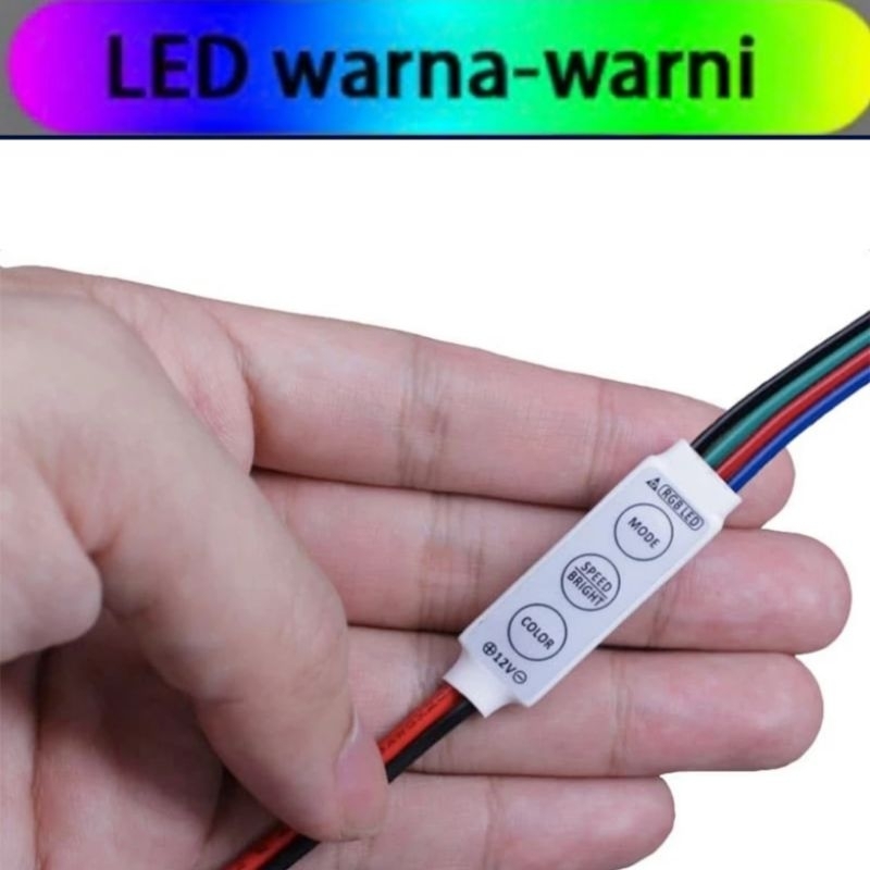 Jual Mini Controller Dimmer RGB Kabel Modul Kedip Strobo Otomatis LED ...