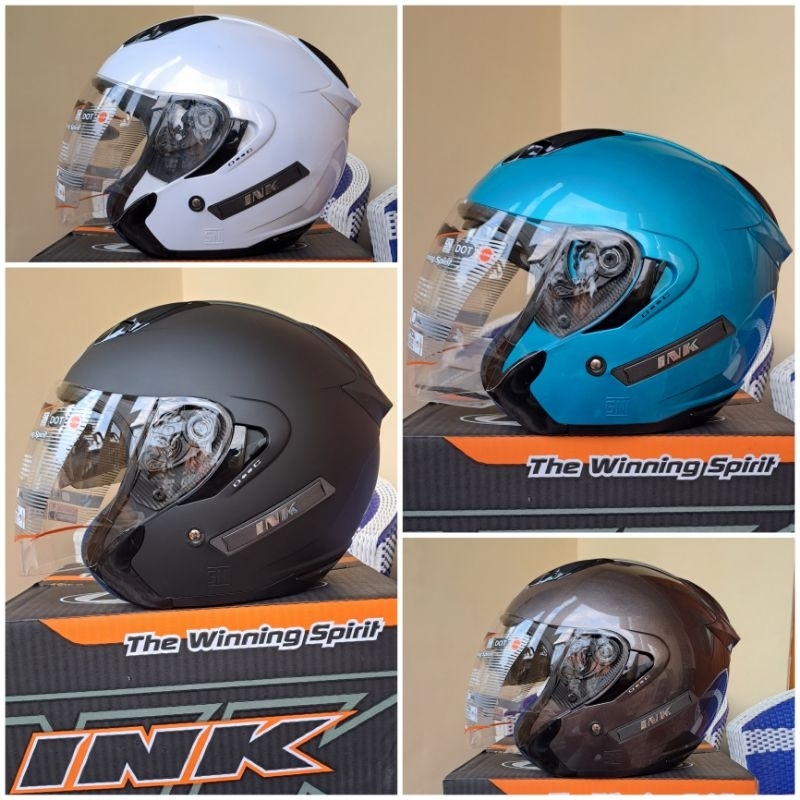 Jual HELM INK METRO 2 DOUBLE VISOR FULL WARNA | Shopee Indonesia