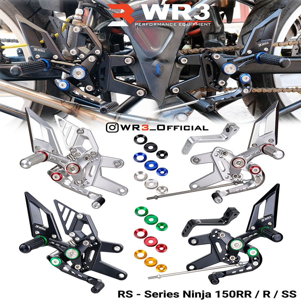 Jual Footstep Underbone Rearset Racing WR3 RS - Series Ninja 150 RR ...