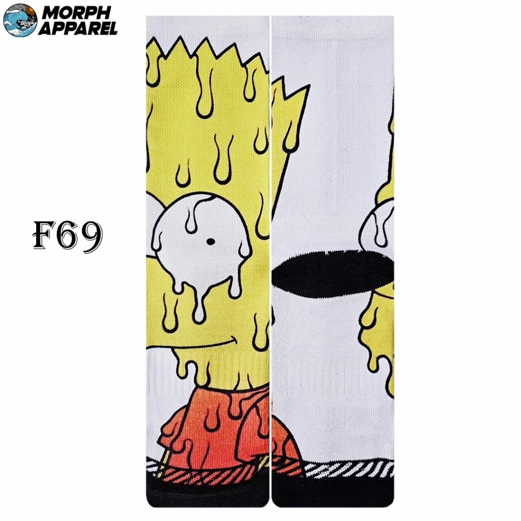 Jual Kaos Kaki FullPrint Simpson Melt - No. F69 - Morph.Apparel ...