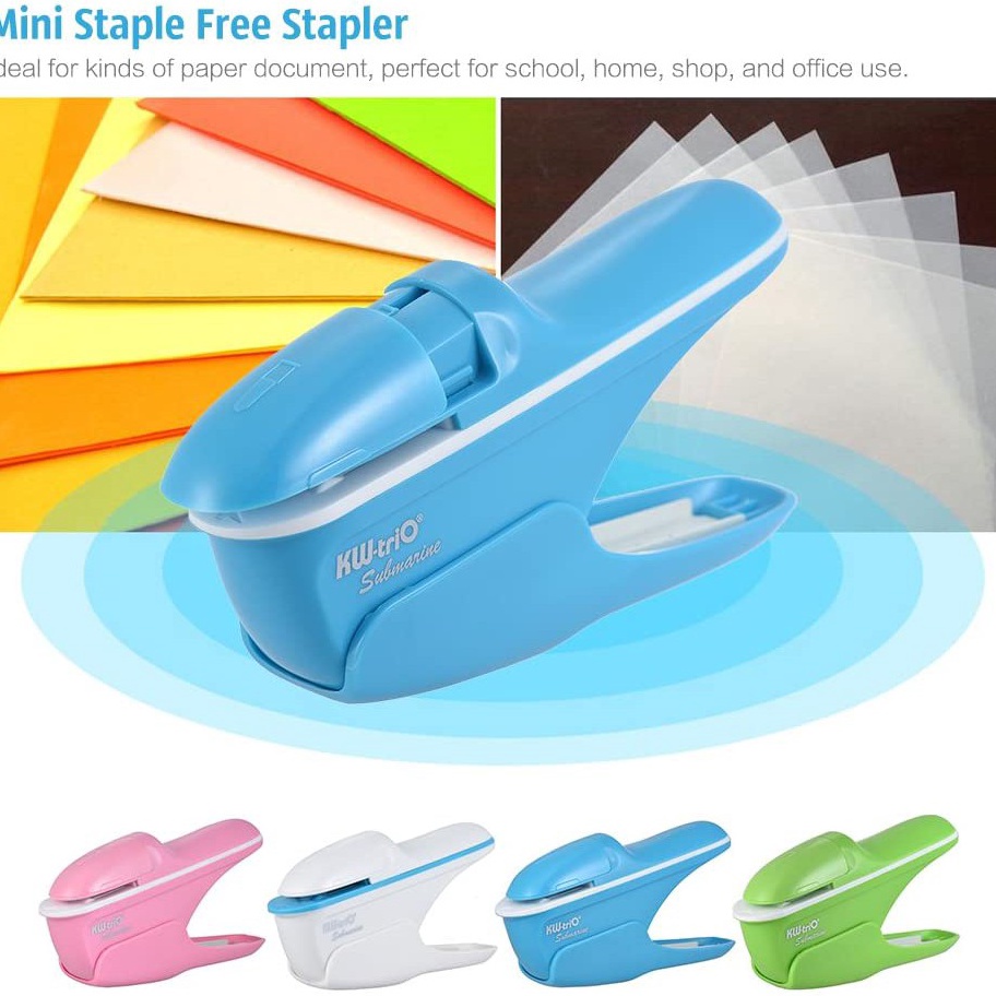 Jual Magic Stapler KWtrio 5299 Stapless Stapler Unik Tanpa Isi 4 WARNA ...