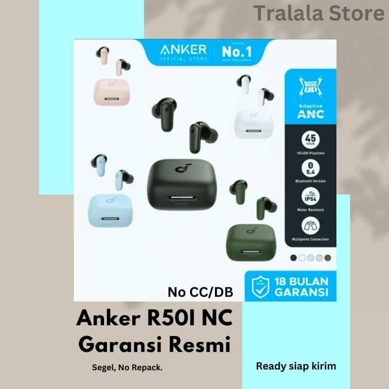 Jual NEW LAUNCH Soundcore By Anker R50i NC Earbuds Adaptive Noise Canceling Headset Wireless