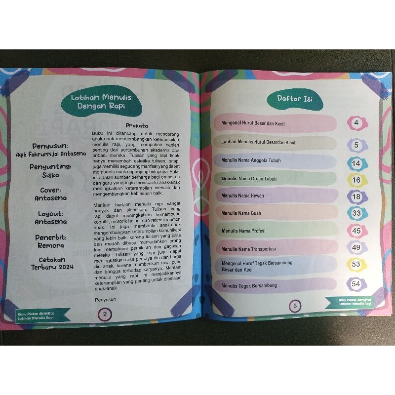 Jual Latihan Menulis dengan Rapi| untuk TK dan SD kls 1| 2 cover isinya ...