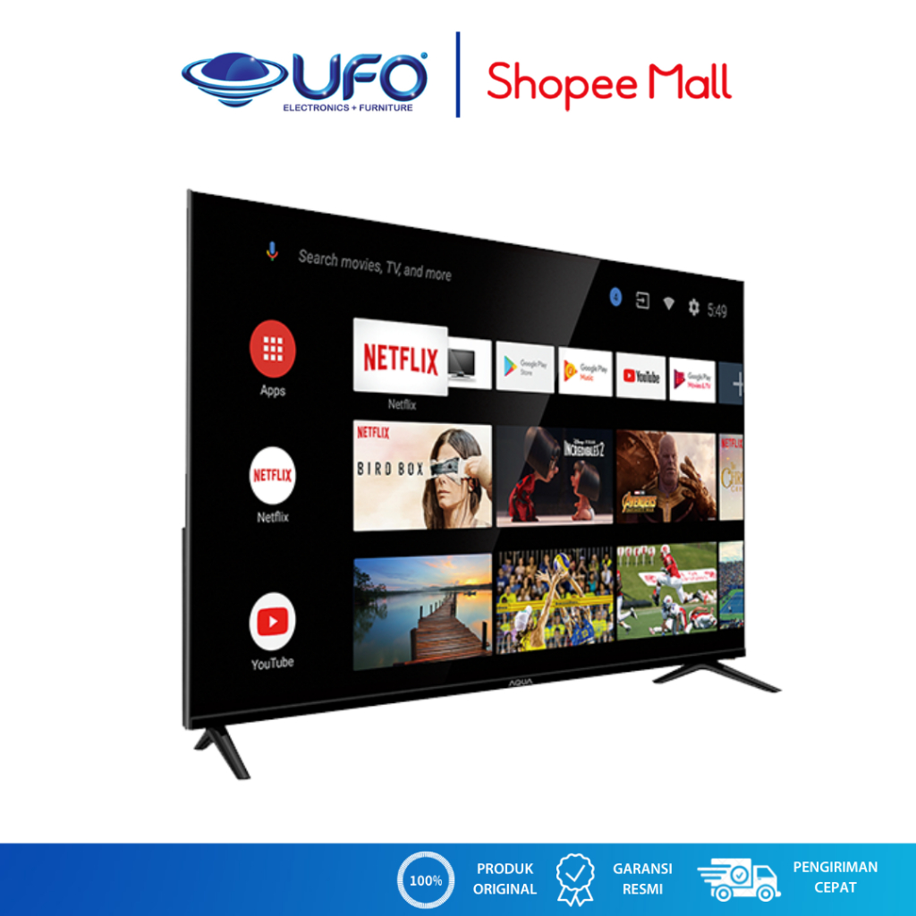 Jual Aqua 70 Inch Android Smart TV 4K UHD LE70AQT6700UG | Shopee Indonesia